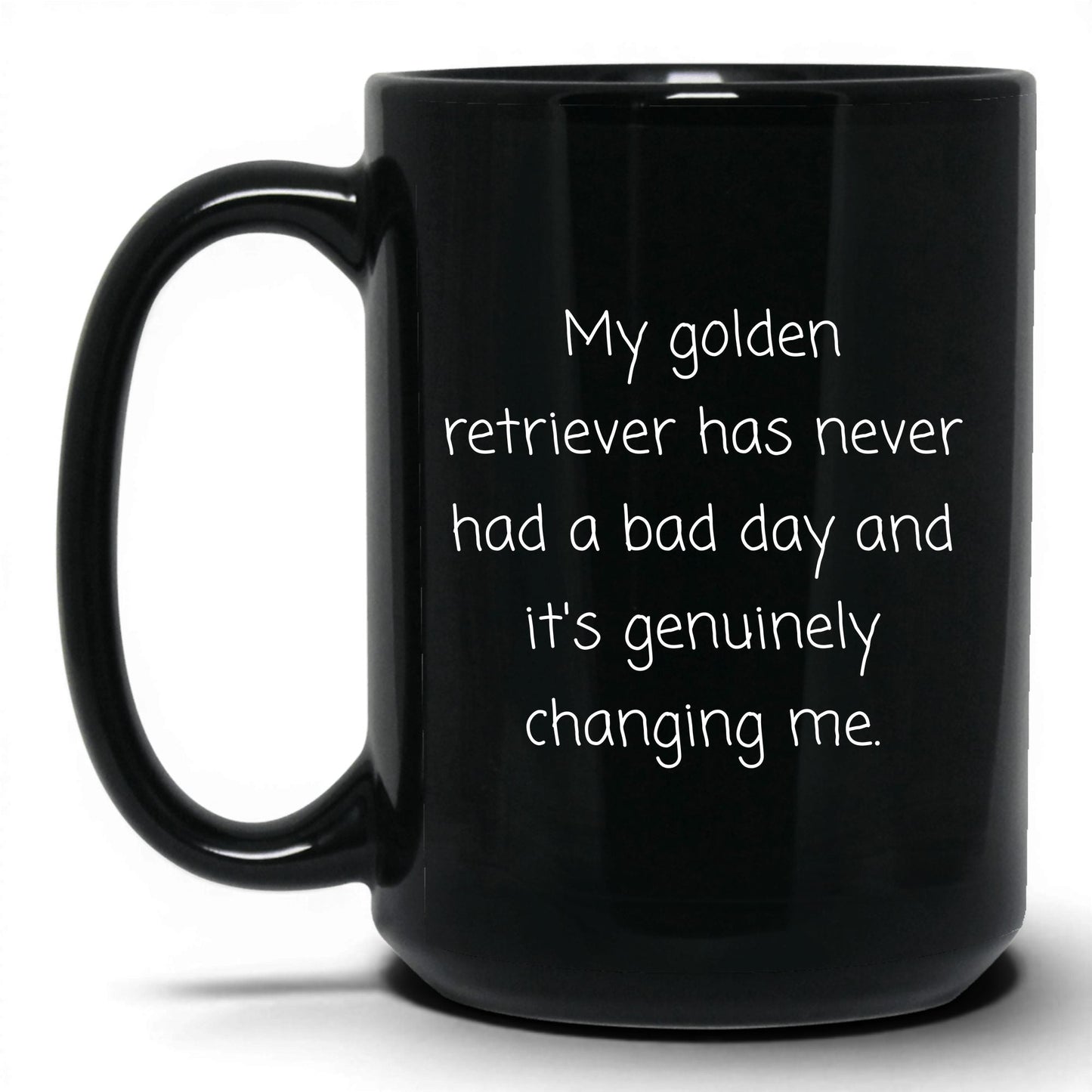 Golden Retriever Mug – 15oz Black Mug