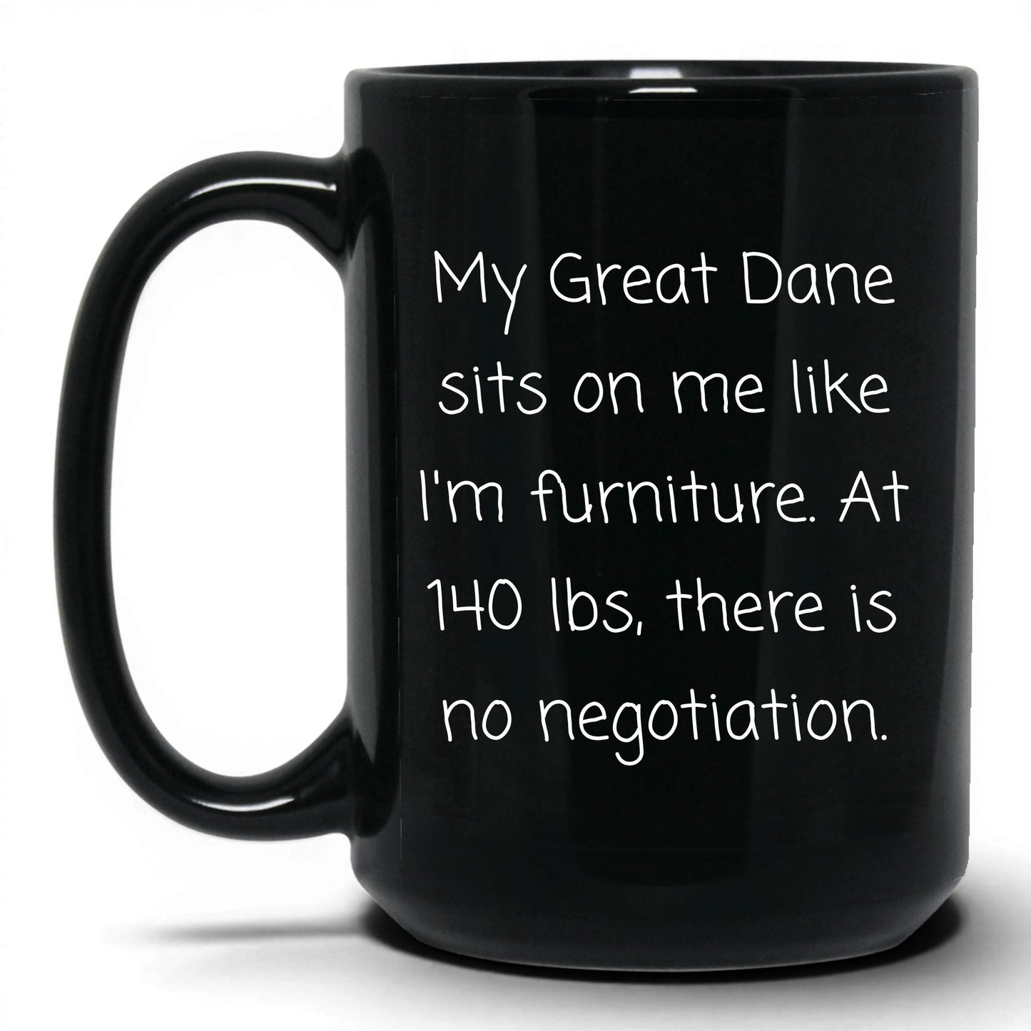 Sassy Great Dane Mug – 15oz Black Mug