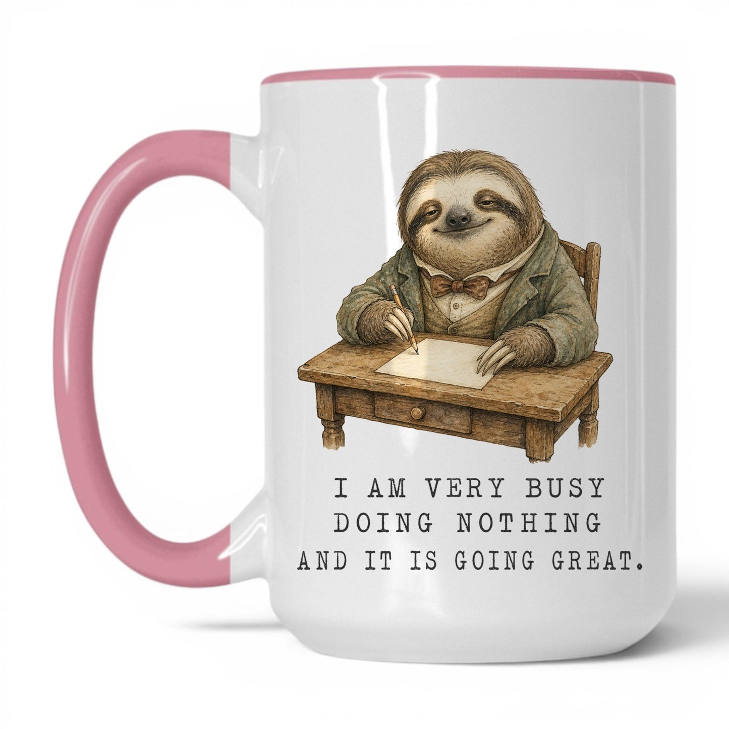 Busy Doing Nothing Sloth Coffee Mug
