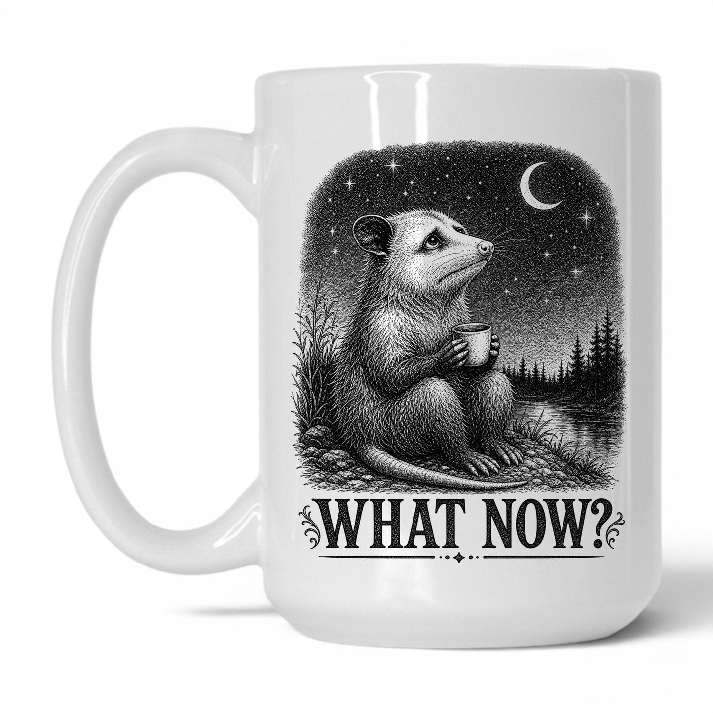 What Now Opossum Coffee Mug