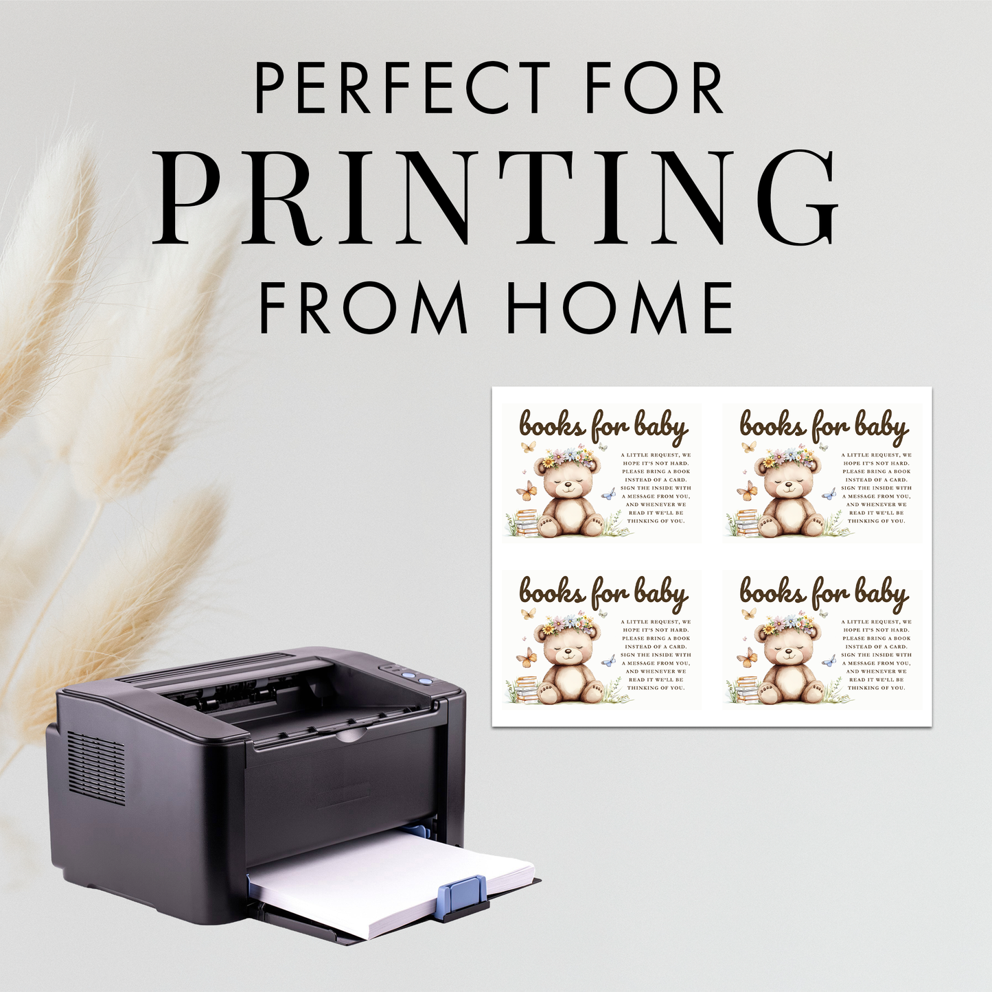 Editable We Can Bearly Wait Baby Shower Enclosure Cards Canva Template