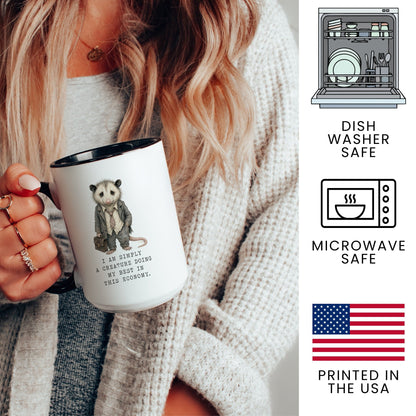 Lifestyle Photo #3 In This Economy Opossum Mug