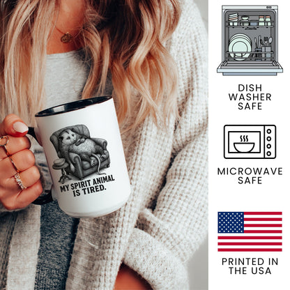 My Spirit Animal Is Tired Opossum Mug