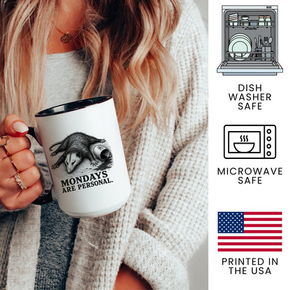 Mondays Are Personal Opossum Mug