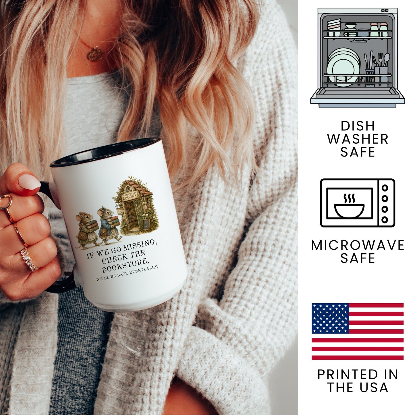 Check The Bookstore We'll Be Back Mug