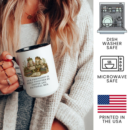 Coffee And Fictional Men Mug - lifestyle photo