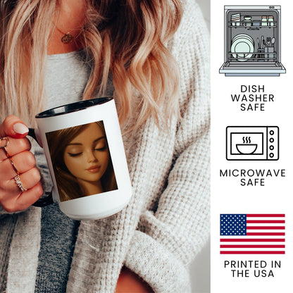 Unbothered Close-Up Doll Face Mug