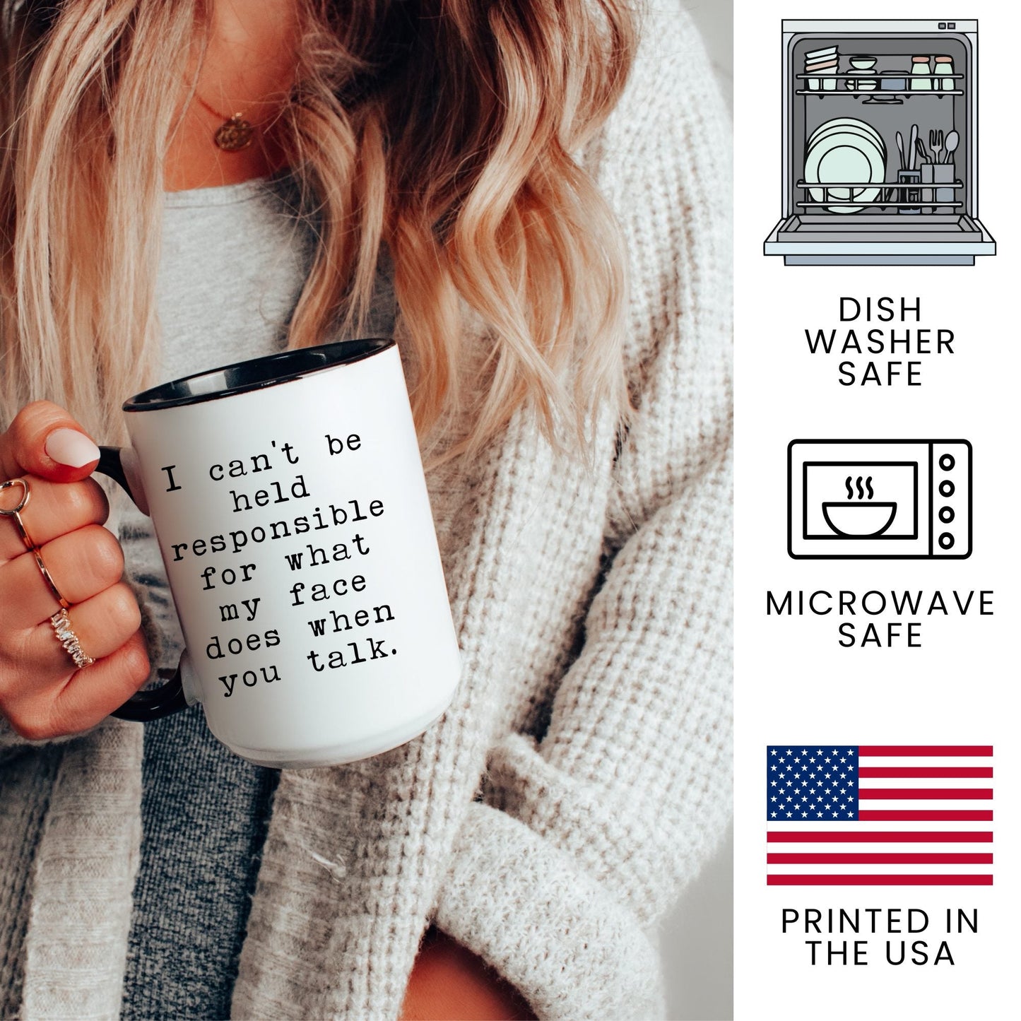 Lifestyle Photo #3 What My Face Does When You Talk Mug