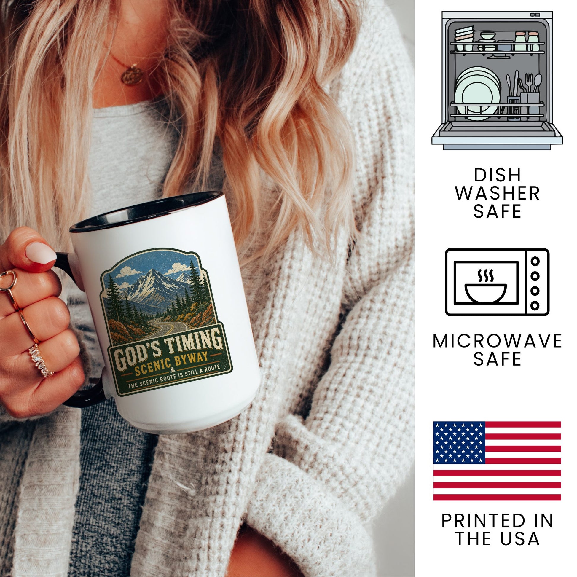 Lifestyle Photo #3 God's Timing Scenic Byway Mug