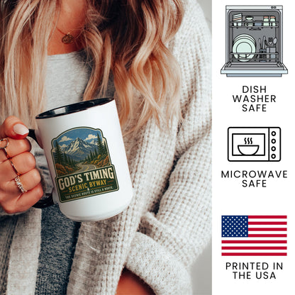 Lifestyle Photo #3 God's Timing Scenic Byway Mug