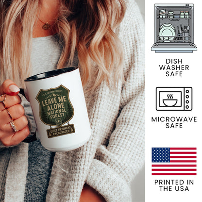 Lifestyle Photo #3 Leave Me Alone National Forest Mug
