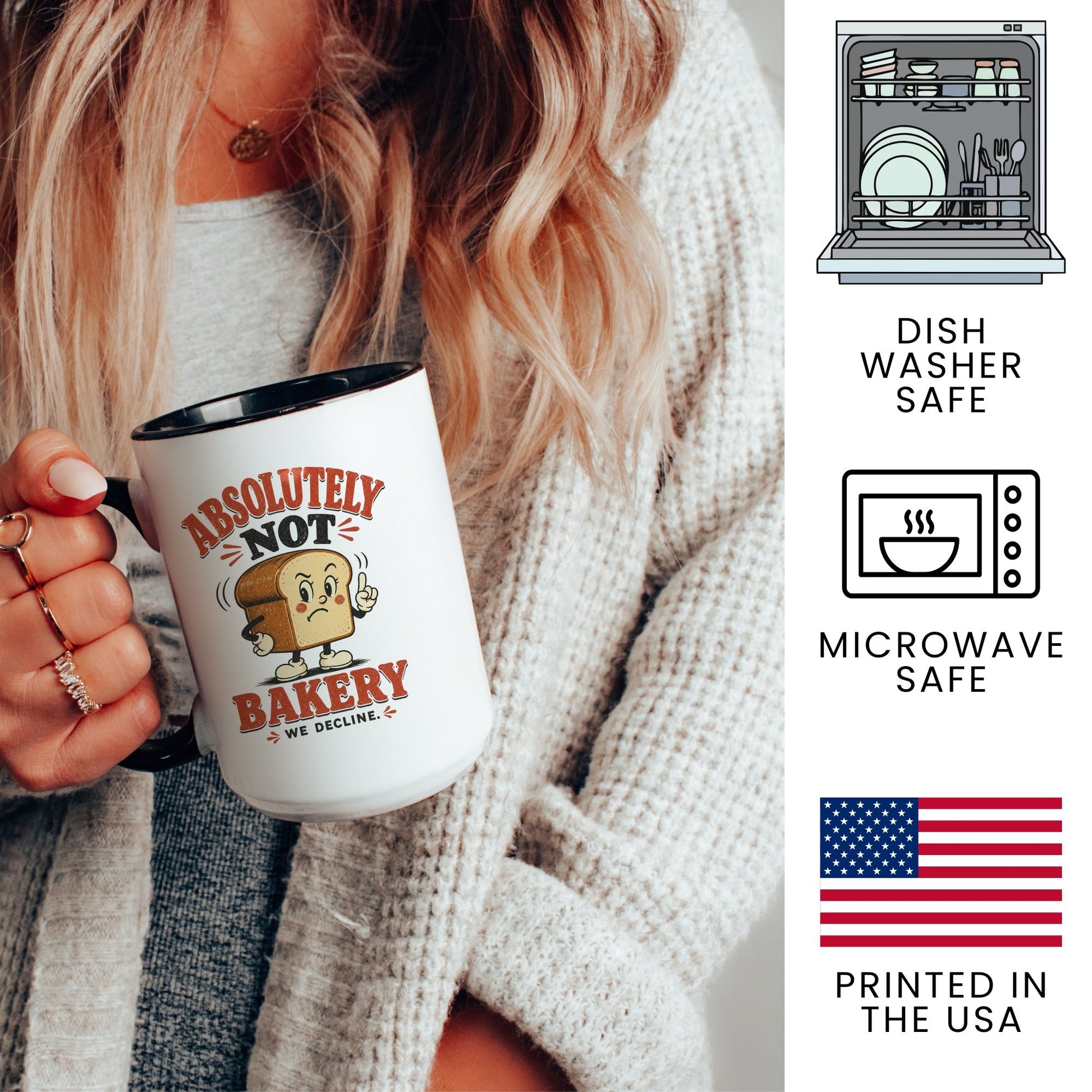 Absolutely Not Bakery Mug - lifestyle photo