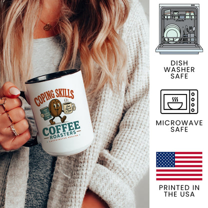 Coping Skills Coffee Mug - lifestyle photo