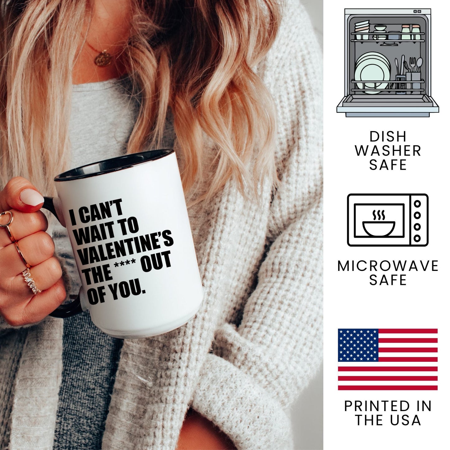 Lifestyle Photo #3 Valentine the Heck Out of You Mug