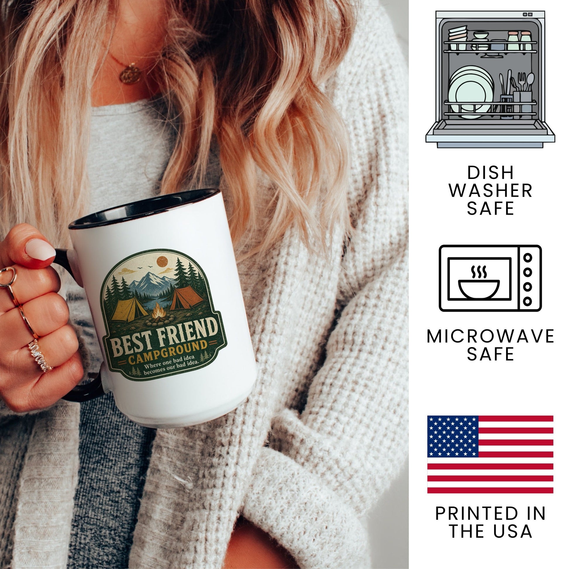 Best Friend Campground Mug - lifestyle photo