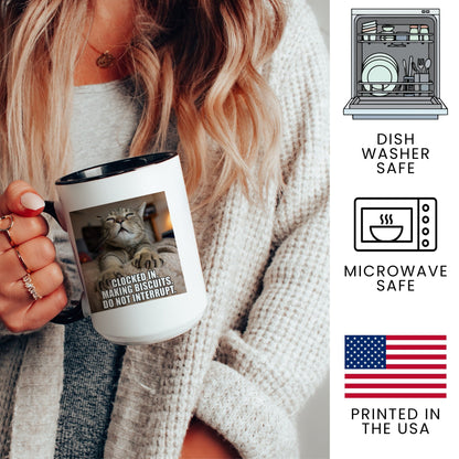 Making Biscuits Cat Mug