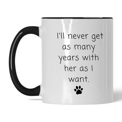 Never Enough Years With Her Mug – 11oz White/Black Mug