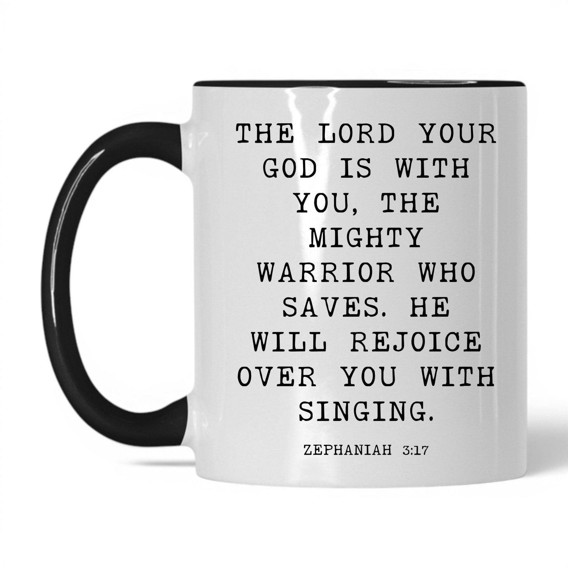The Lord Is With You Mug – 11oz White/Black Mug
