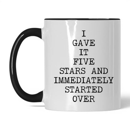 Five Stars Started Over Coffee Mug