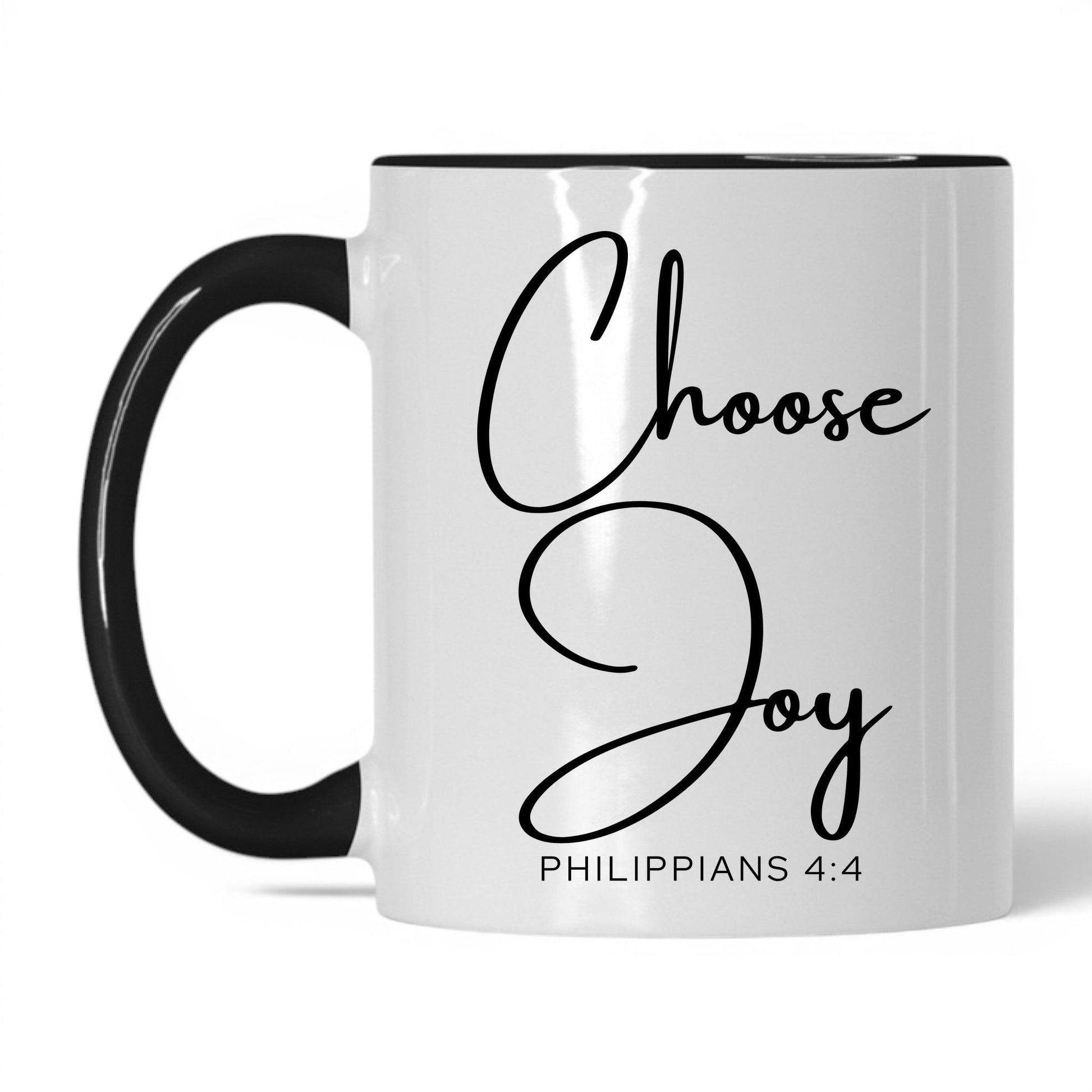 Choose Joy Mug – 11oz White/Black Mug