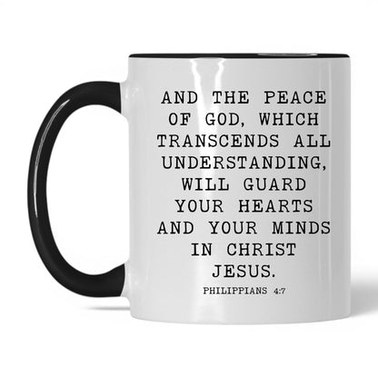 Peace of God Mug – 11oz White/Black Mug
