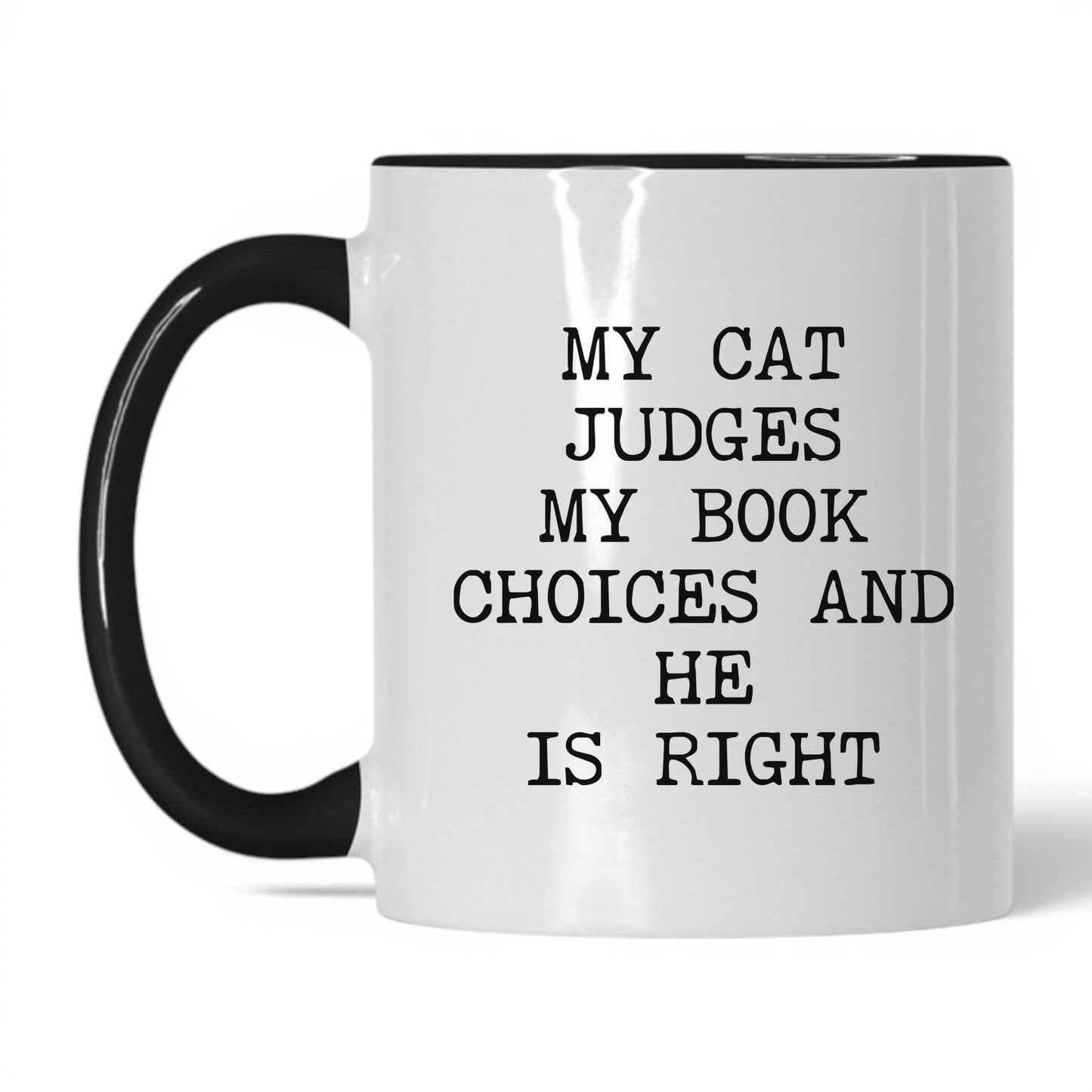My Cat Judges My Choices Coffee Mug