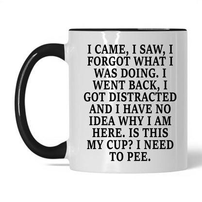 I Forgot What I Was Doing Mug – 11oz White/Black Mug