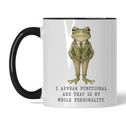 Appear Functional Frog Mug – 11oz White Black Mug