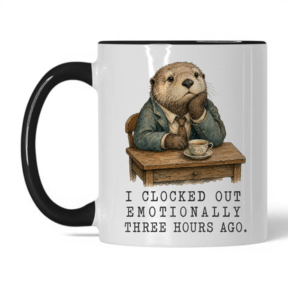 Clocked Out Otter Coffee Mug