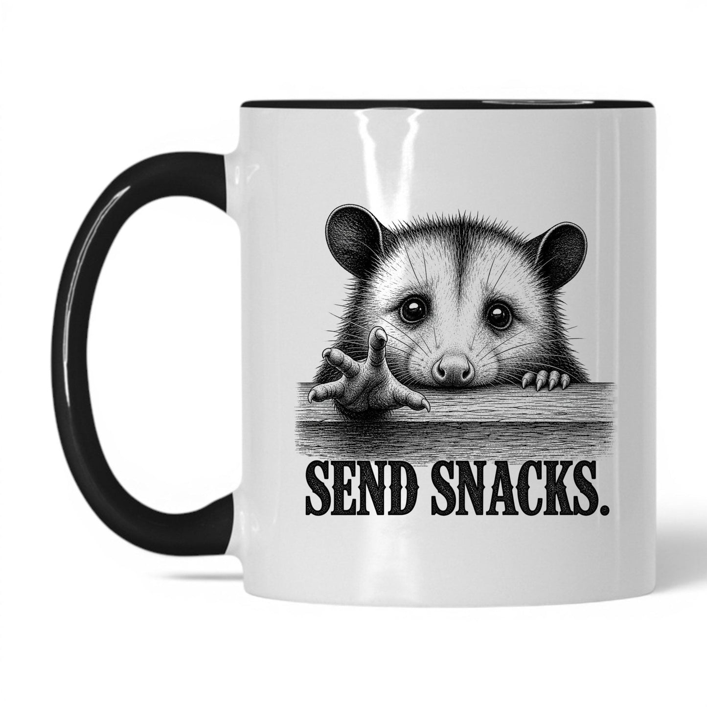 Send Snacks Opossum Coffee Mug