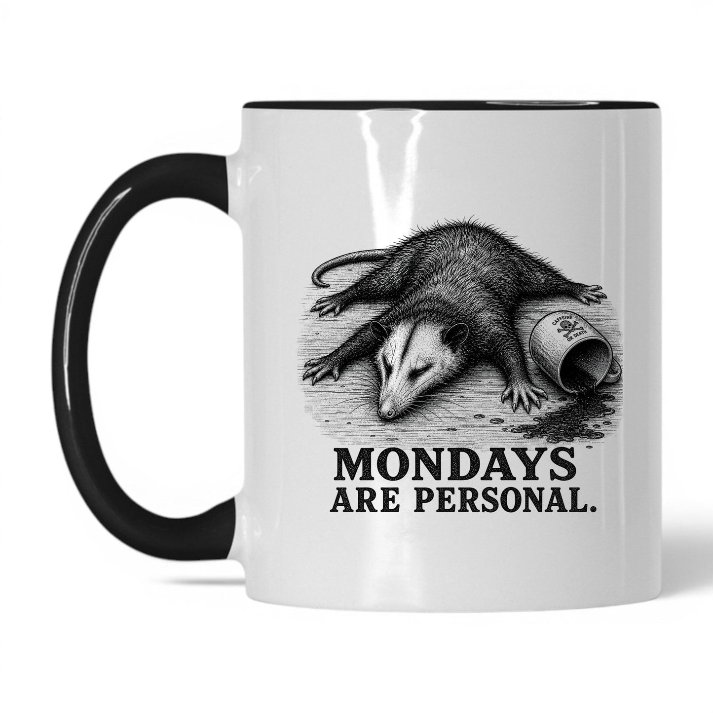 Mondays Are Personal Opossum Coffee Mug