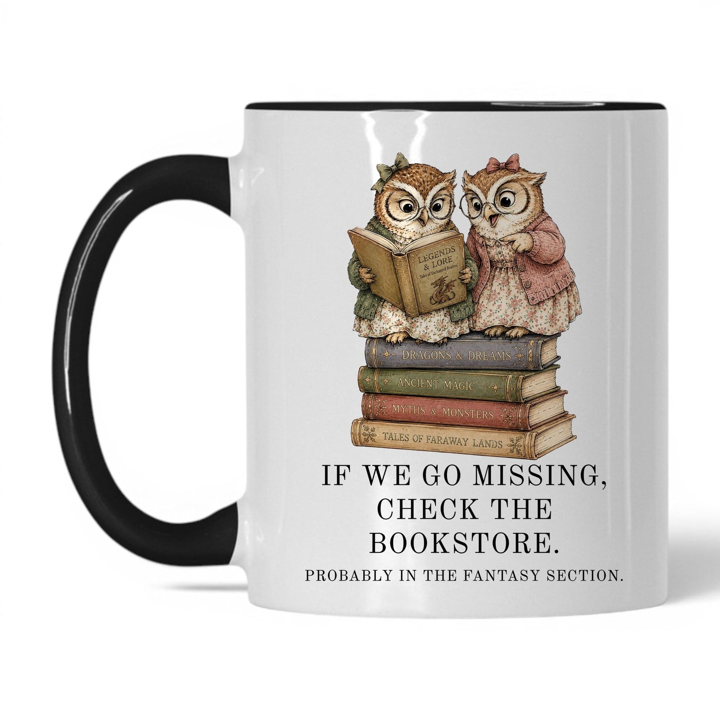 If We Go Missing Mug – 11oz White/Black Mug