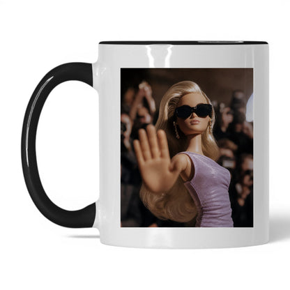 Not Taking Questions Doll Face Mug