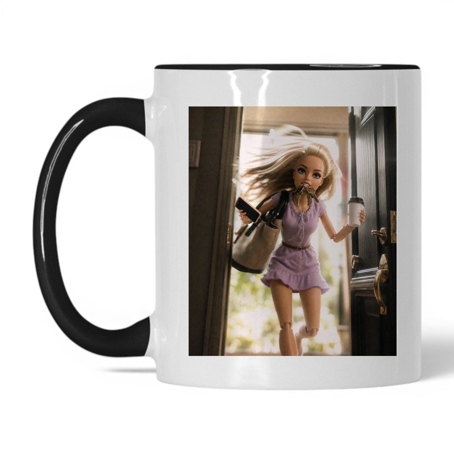 On My Way Doll Face Coffee Mug