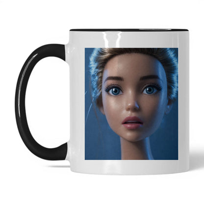 Anxious Doll Face Coffee Mug