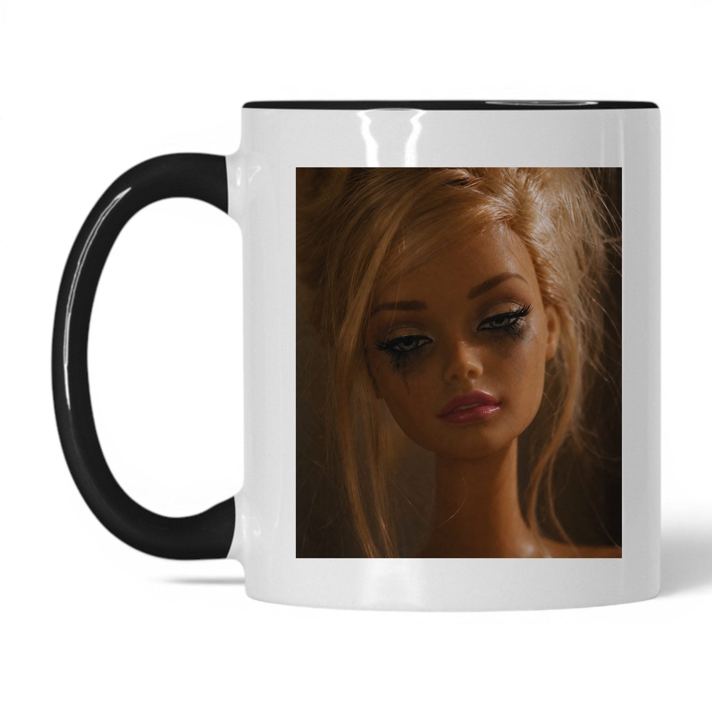 Exhausted Doll Face Coffee Mug