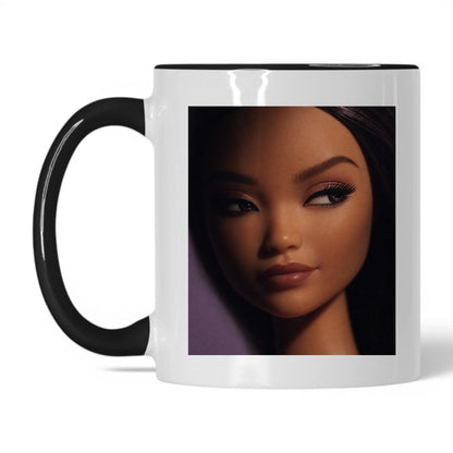 Suspicious Doll Face Coffee Mug