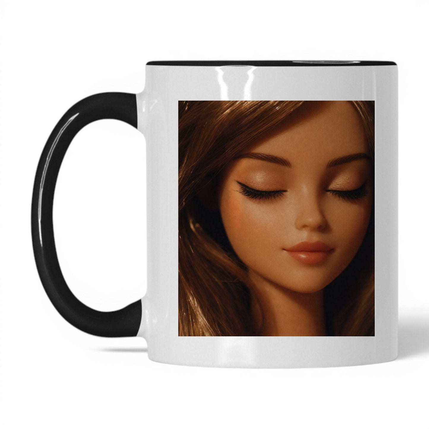 Unbothered Close-Up Doll Face Coffee Mug