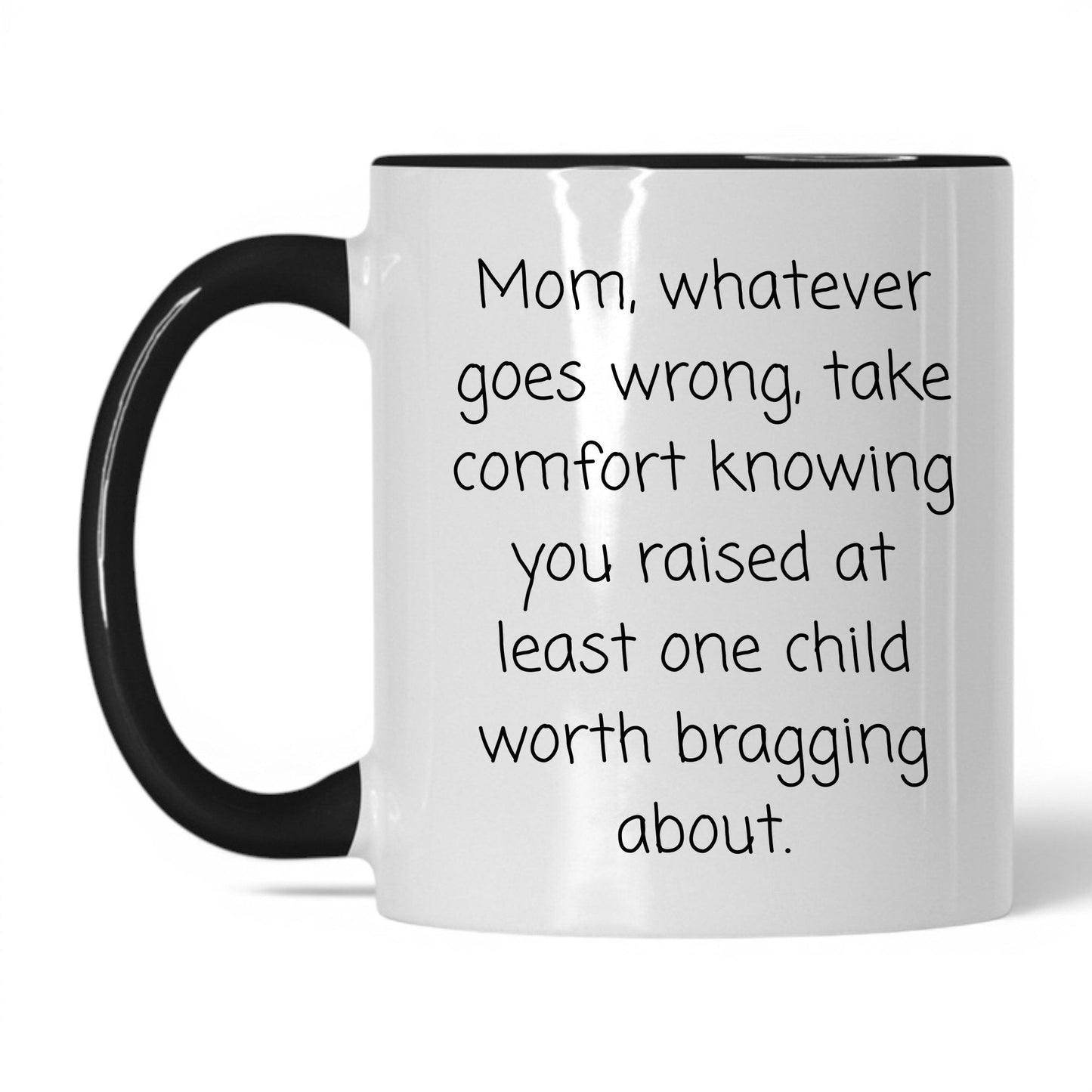 The One Child Worth Bragging Mug – 11oz White/Black Mug