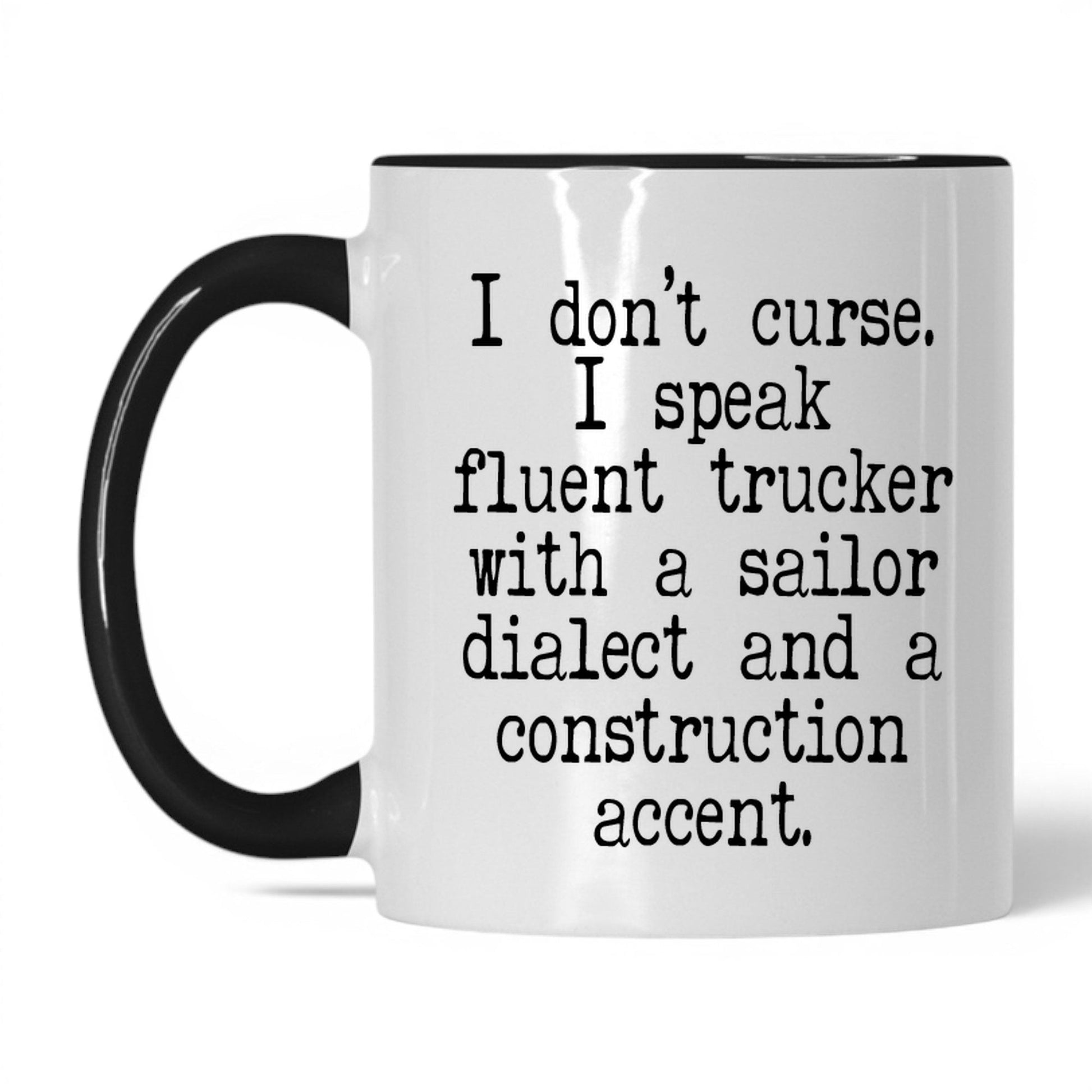 Fluent Trucker Sailor Dialect Mug – 11oz White/Black Mug