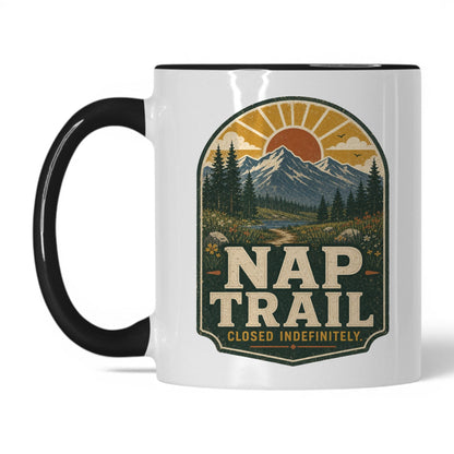 Nap Trail Mug – 11oz White/Black Mug