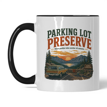 Parking Lot Preserve Mug – 11oz White/Black Mug