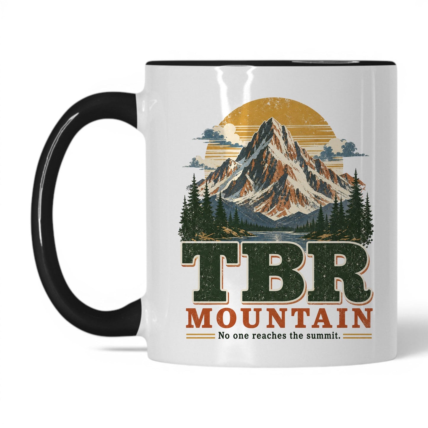TBR Mountain Mug – 11oz White/Black Mug