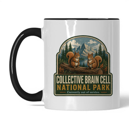 Collective Brain Cell Park Mug – 11oz White/Black Mug