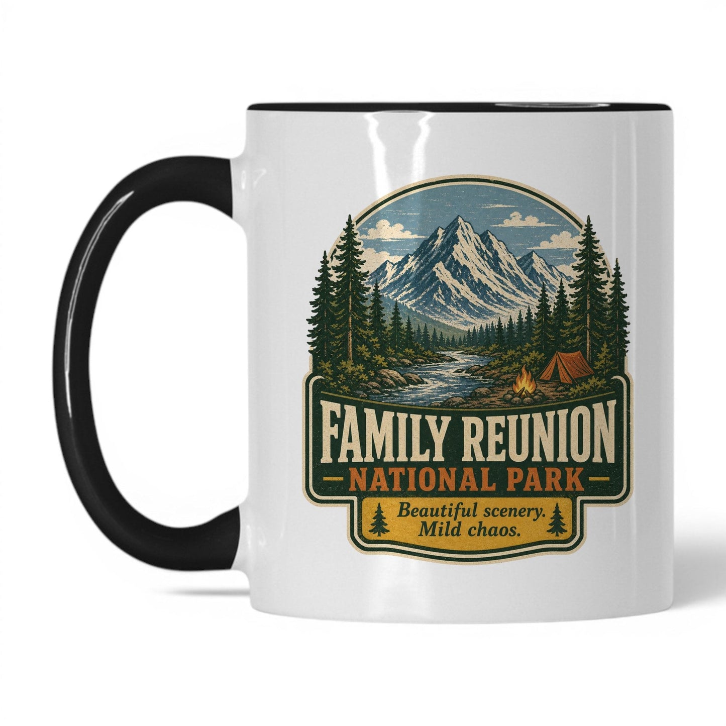 Family Reunion National Park Mug – 11oz White/Black Mug