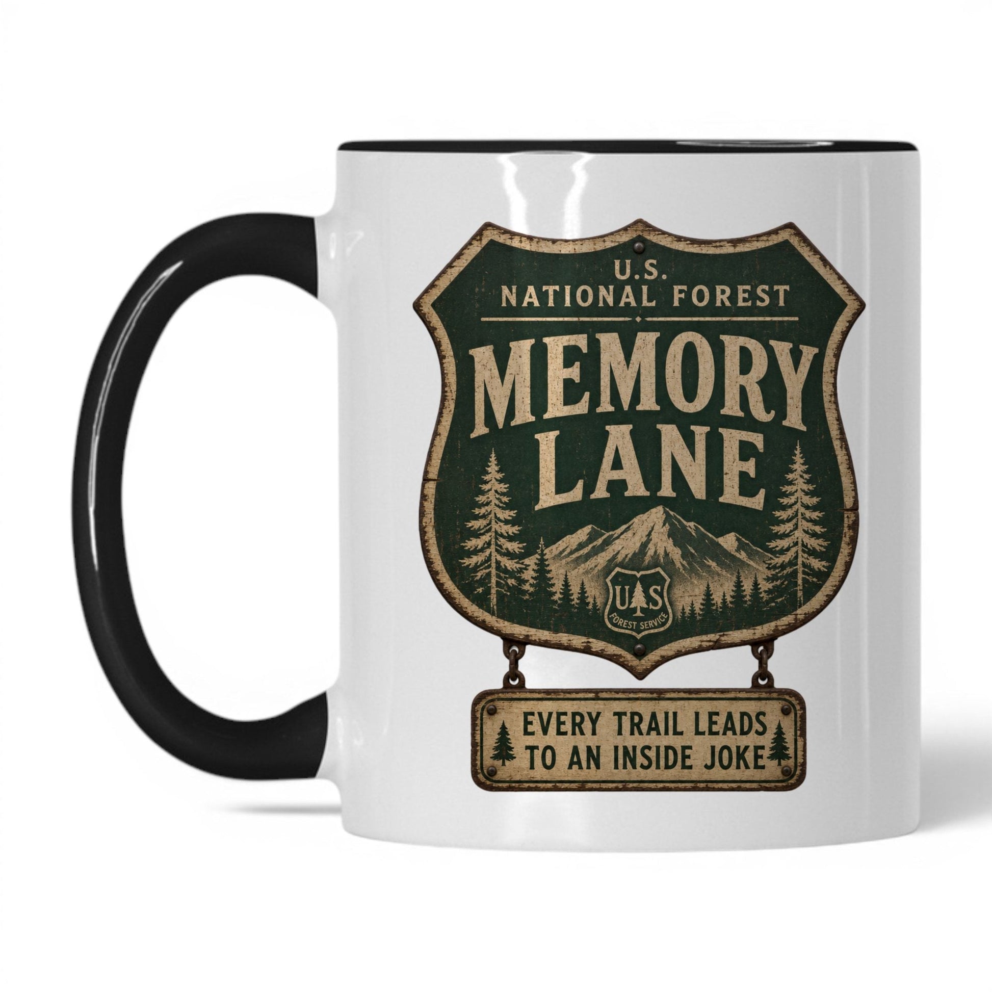 Memory Lane National Park Mug – 11oz White/Black Mug