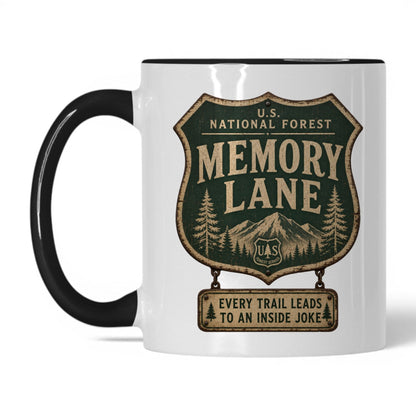 Memory Lane National Park Mug – 11oz White/Black Mug