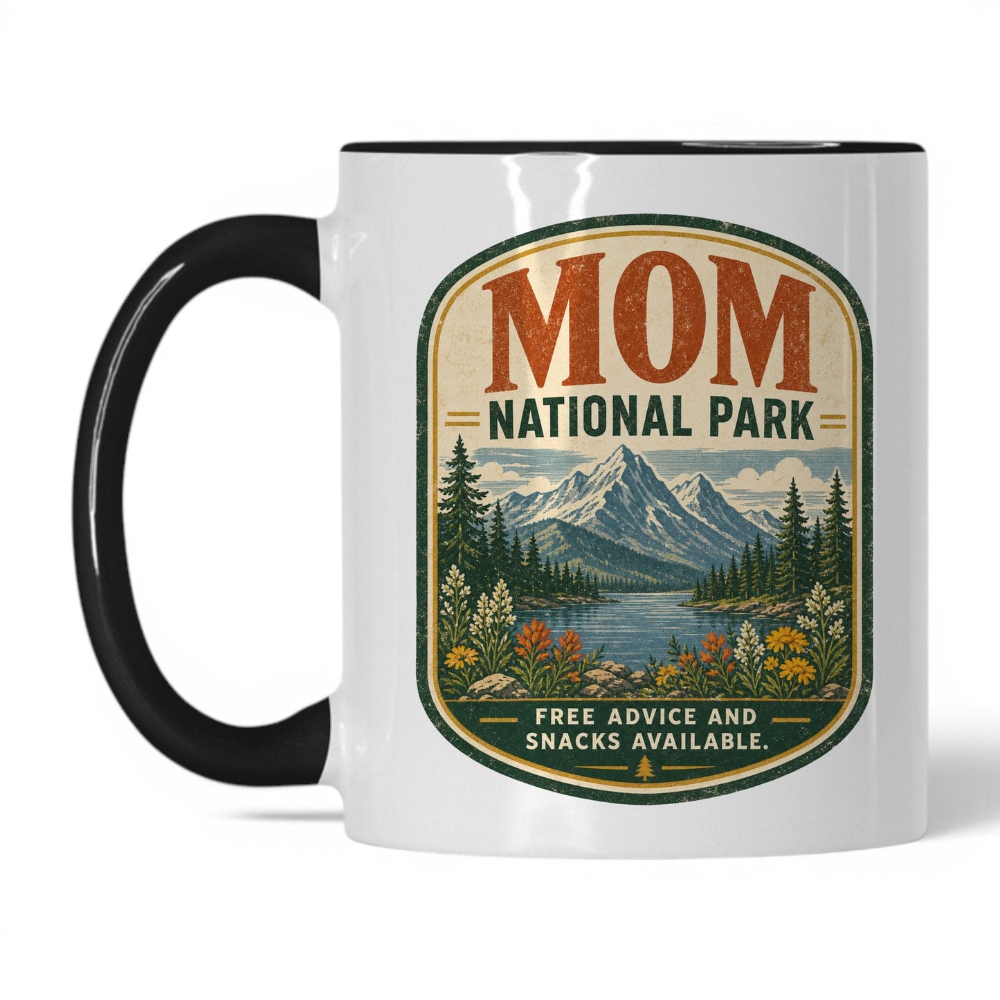 Mom National Park Mug – 11oz White/Black Mug