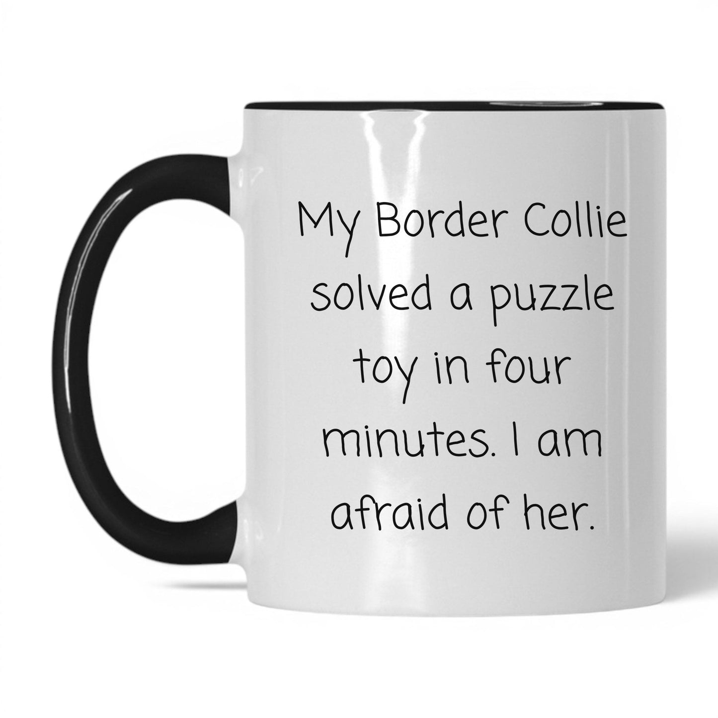 Border Collie Dog Mom Mug – 11oz White/Black Mug