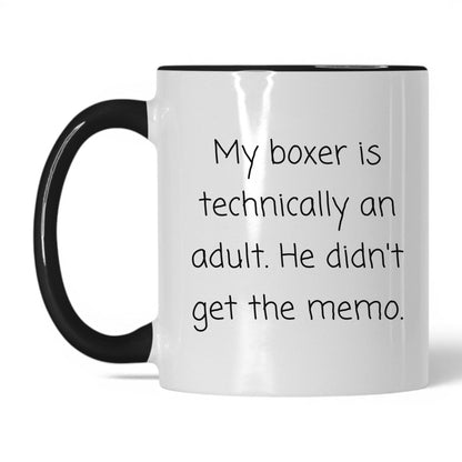 Boxer Dog Lover Mug – 11oz White/Black Mug